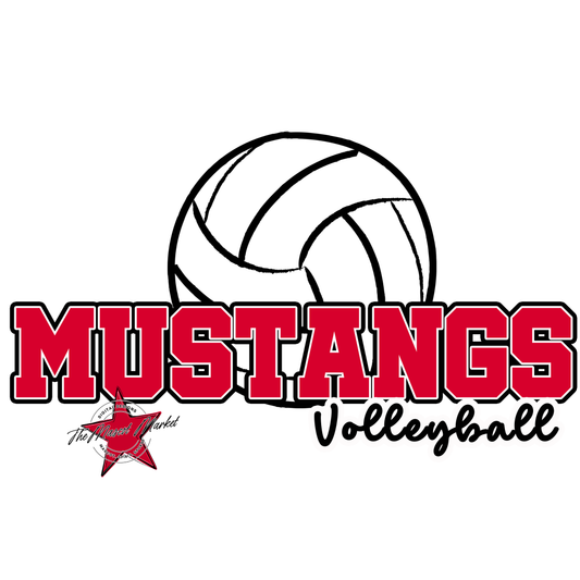 Mustangs Varsity Volleyball-Red