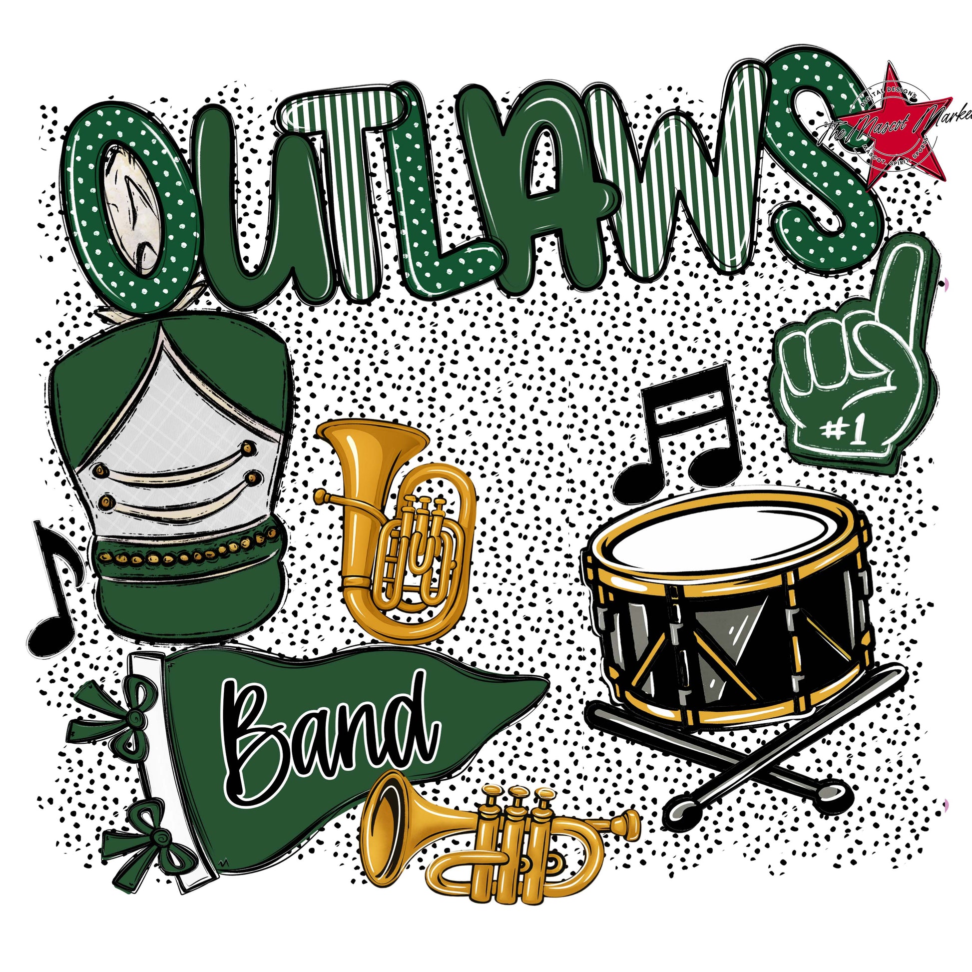 Outlaws Band Spirit-Green