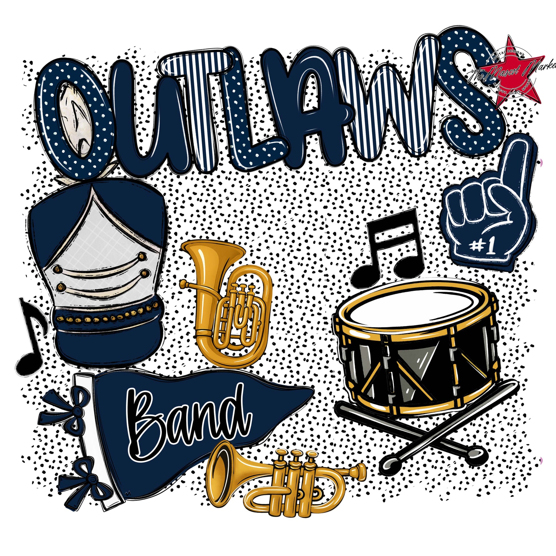 Outlaws Band Spirit-Navy