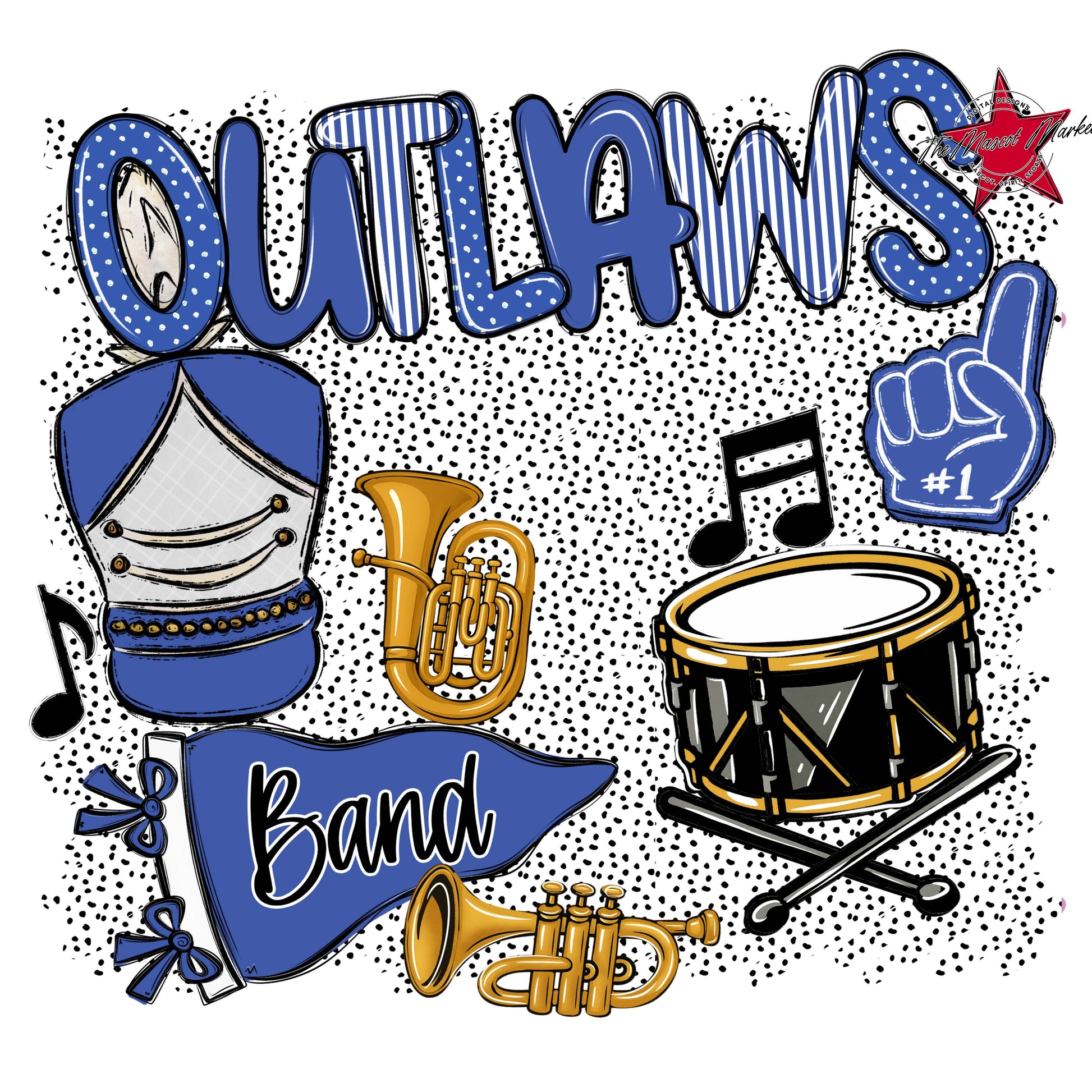 Outlaws Band Spirit-Off Blue