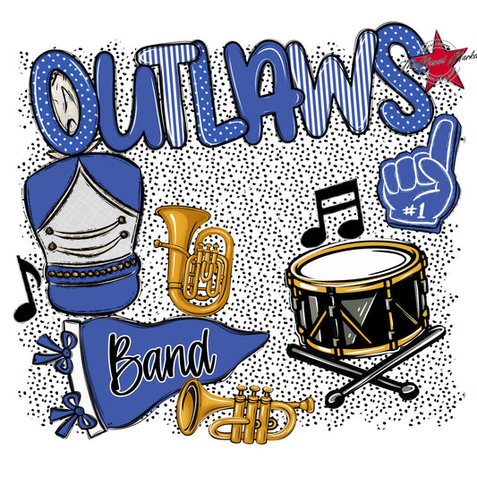 Outlaws Band Spirit-Off Blue