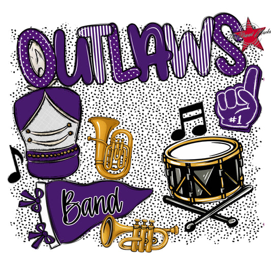Outlaws Band Spirit-Purple
