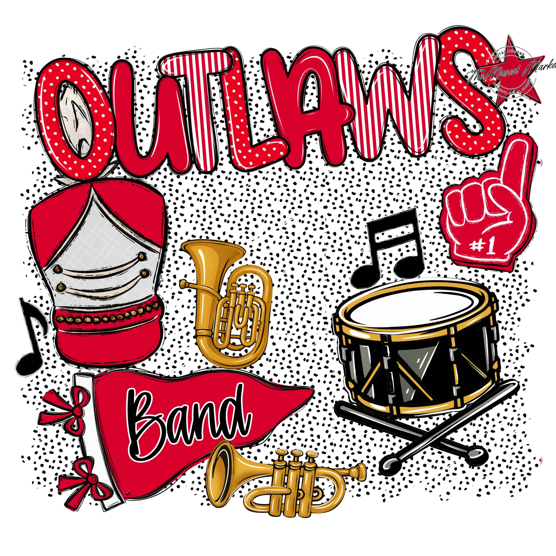 Outlaws Band Spirit-Red