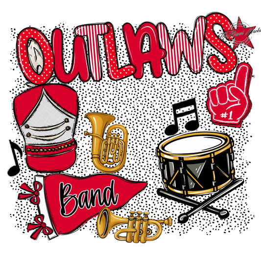 Outlaws Band Spirit-Red