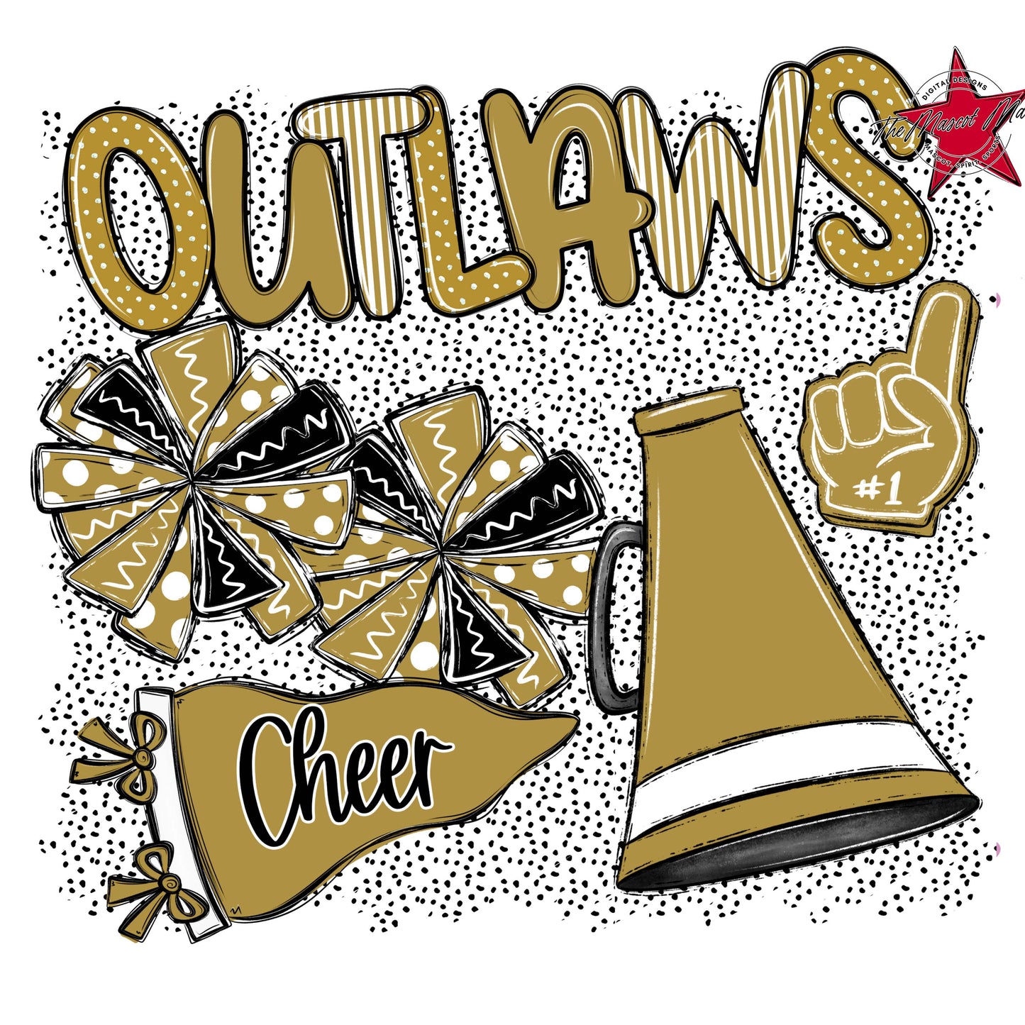 Outlaws Cheer Spirit-Gold