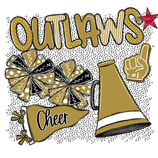 Outlaws Cheer Spirit-Gold