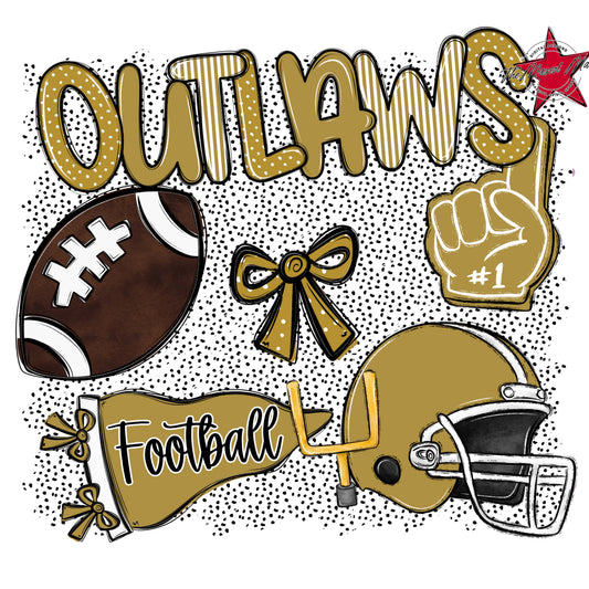 Outlaws Football Spirit-Gold