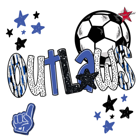 Outlaws Soccer Scrape-Navy
