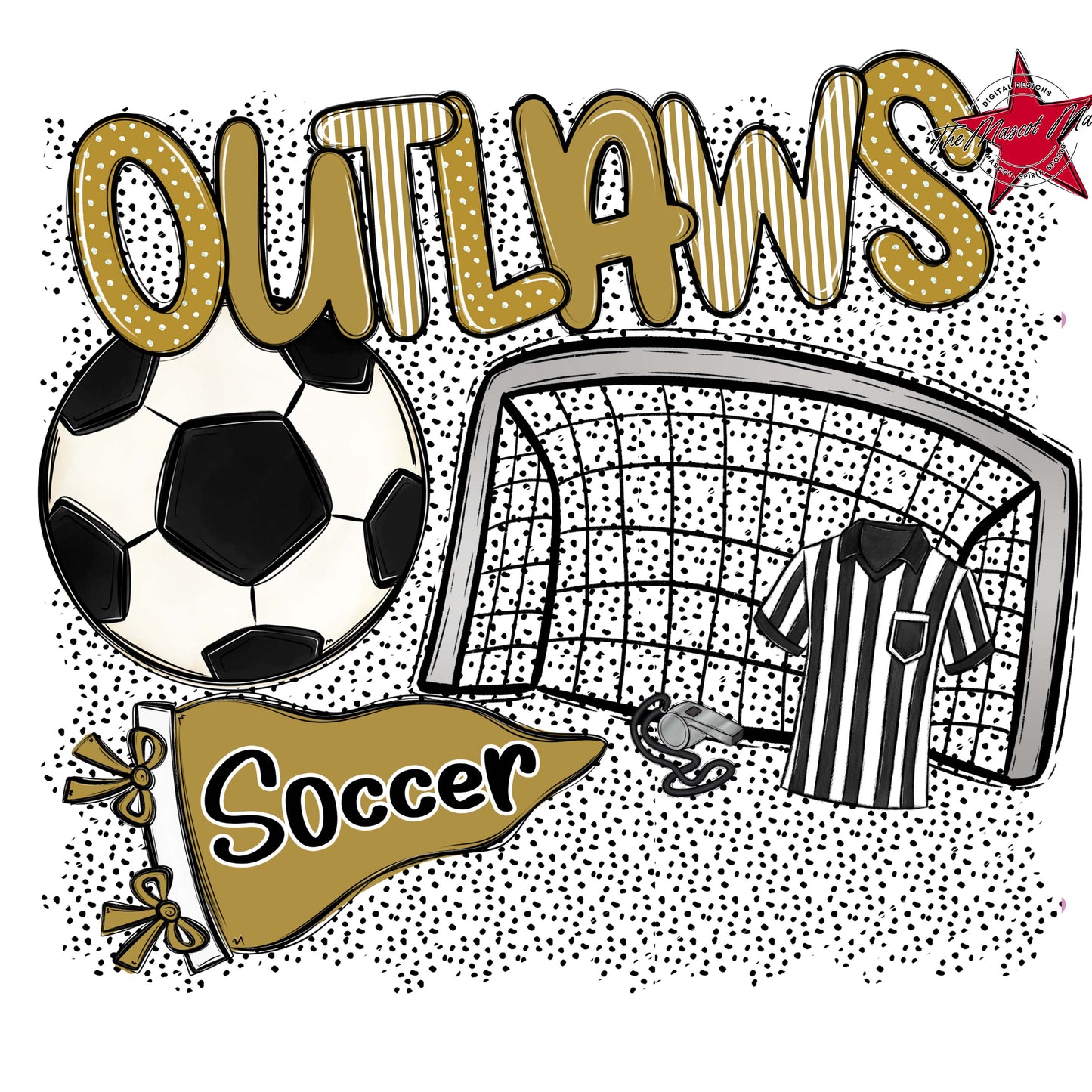 Outlaws Soccer Spirit-Gold