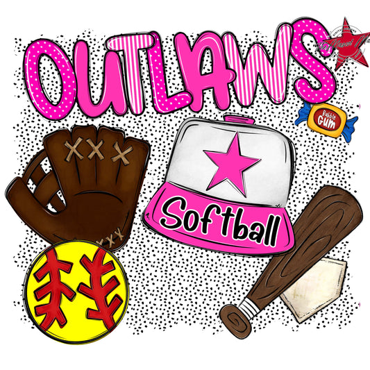 Outlaws Softball Spirit-Pink