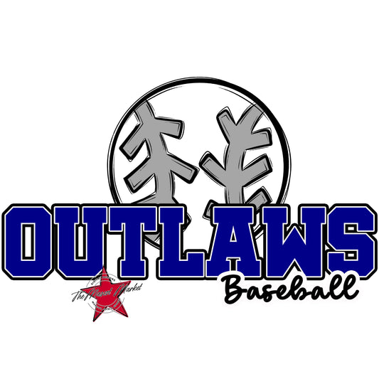 Outlaws Varsity Baseball-Blue
