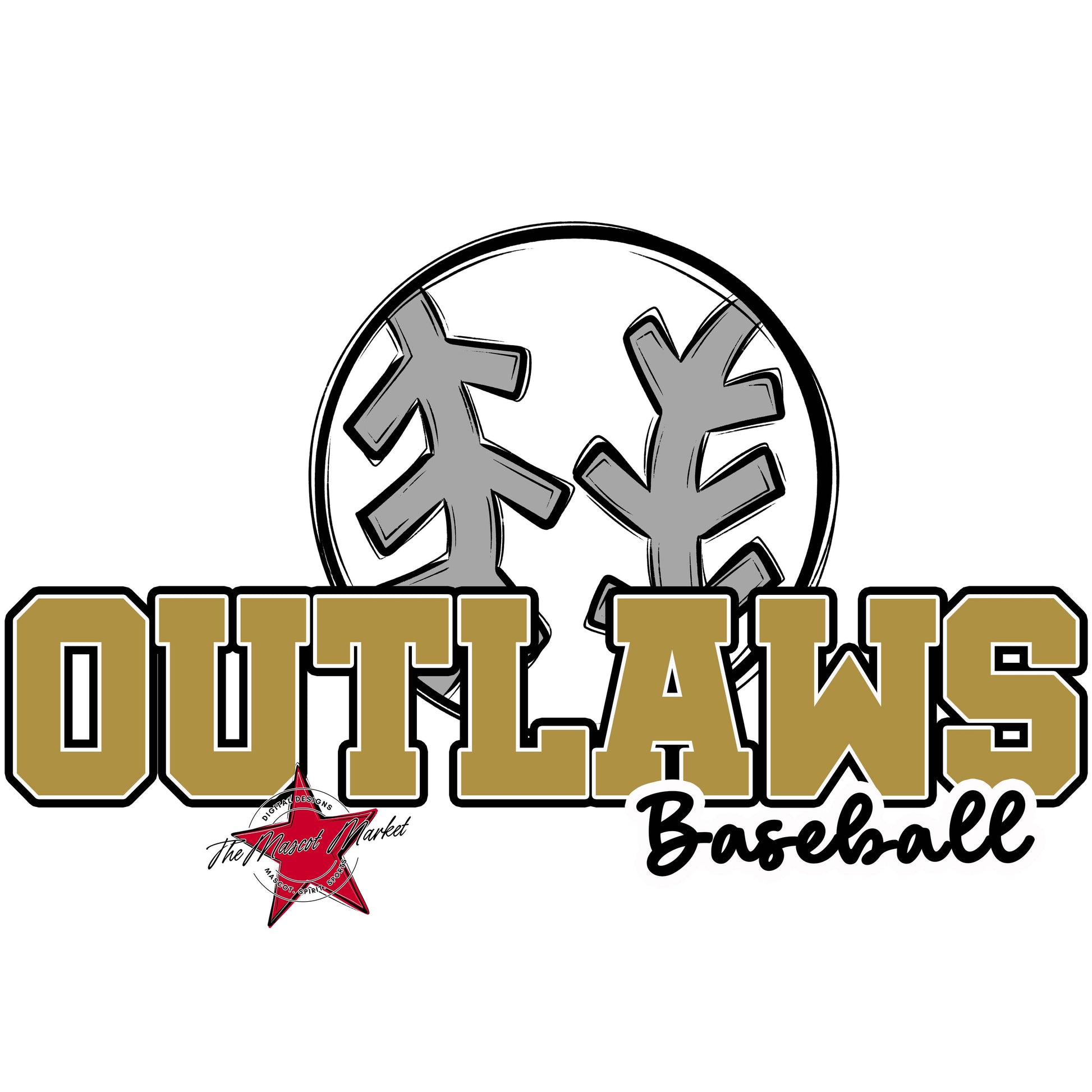 Outlaws Varsity Baseball-Gold