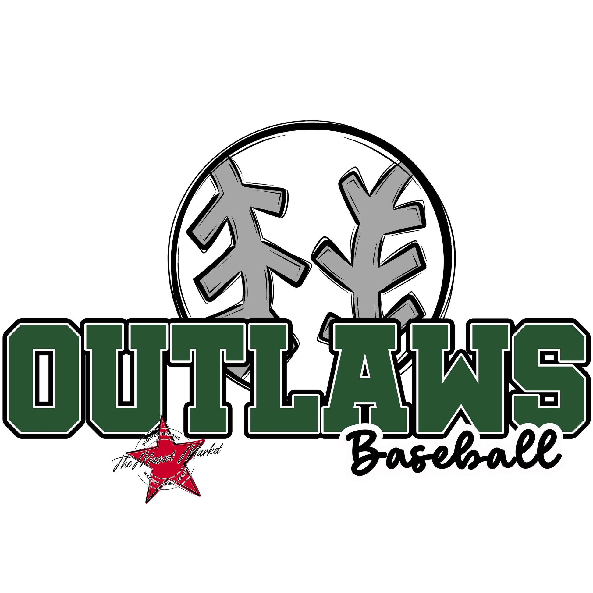 Outlaws Varsity Baseball-Green