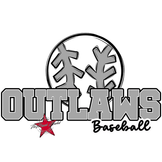 Outlaws Varsity Baseball-Grey