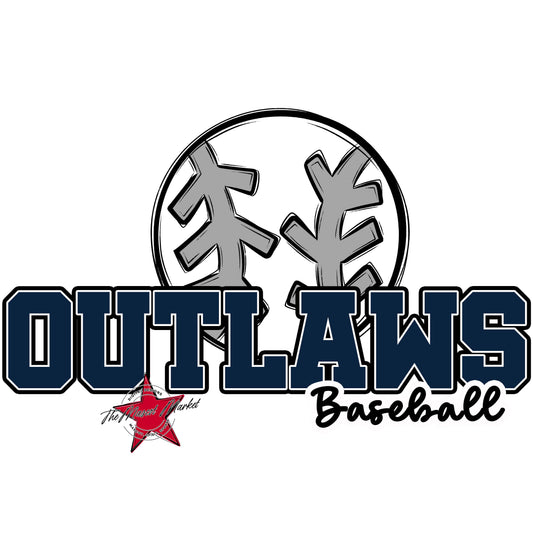 Outlaws Varsity Baseball-Navy