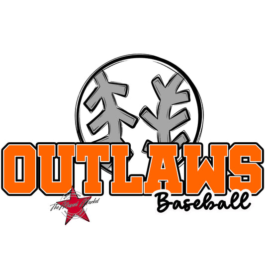 Outlaws Varsity Baseball-Orange