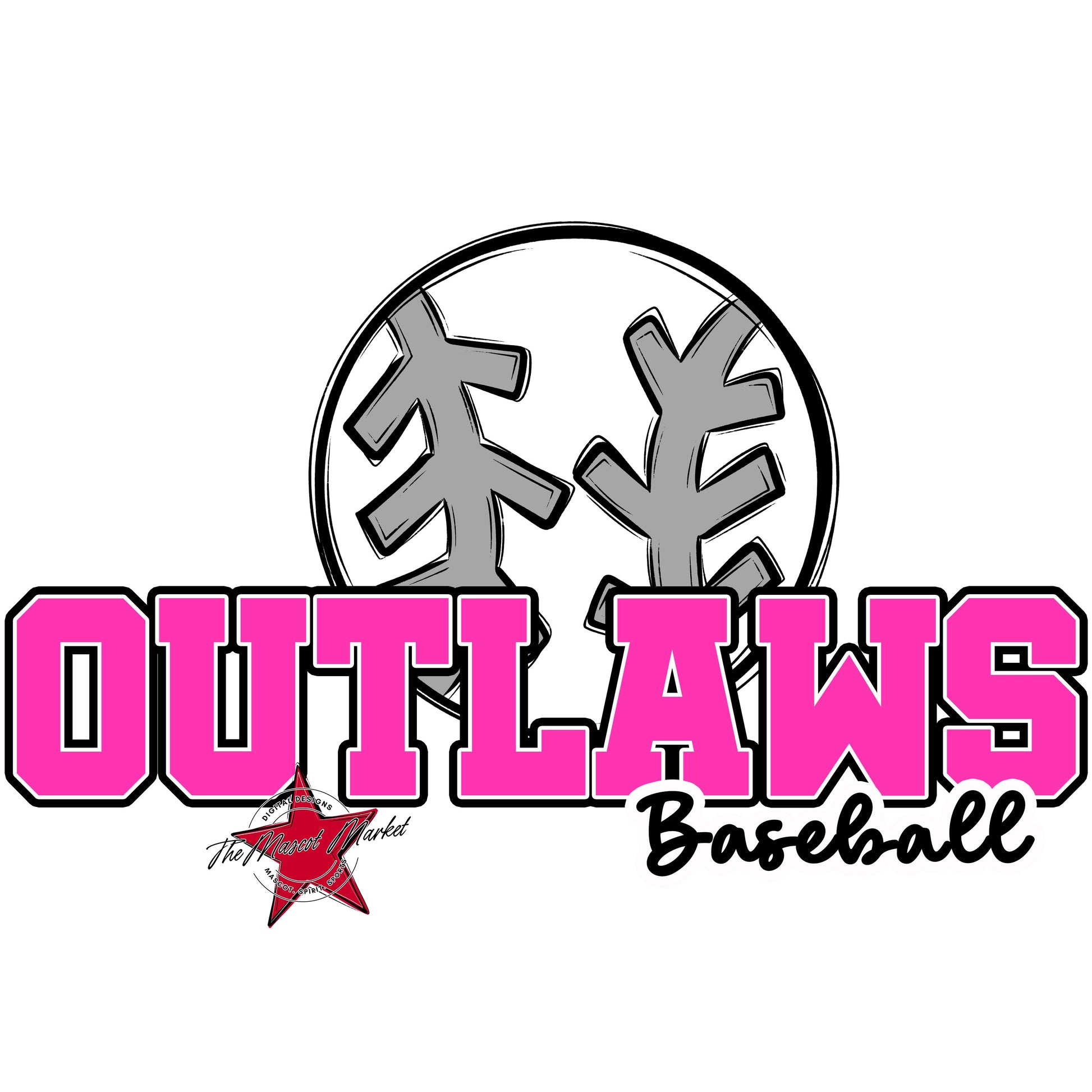 Outlaws Varsity Baseball-Pink