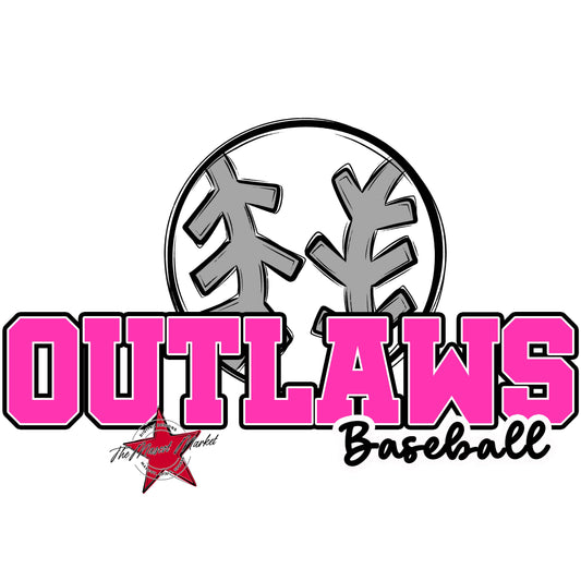Outlaws Varsity Baseball-Pink
