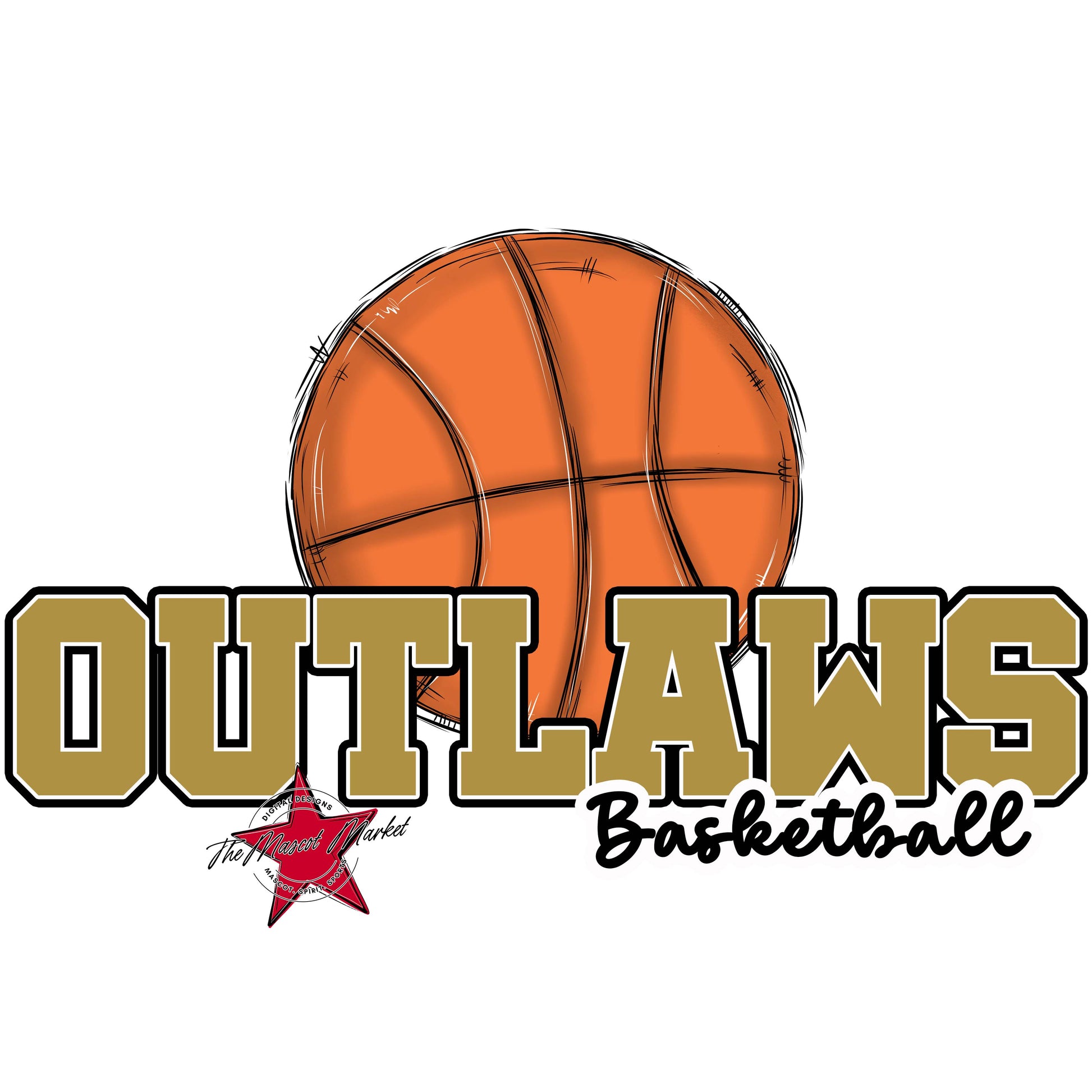 Outlaws Varsity Basketball-Gold