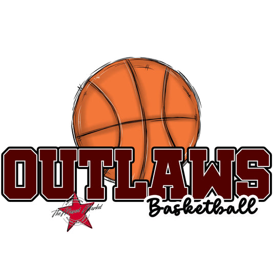 Outlaws Varsity Basketball-Maroon