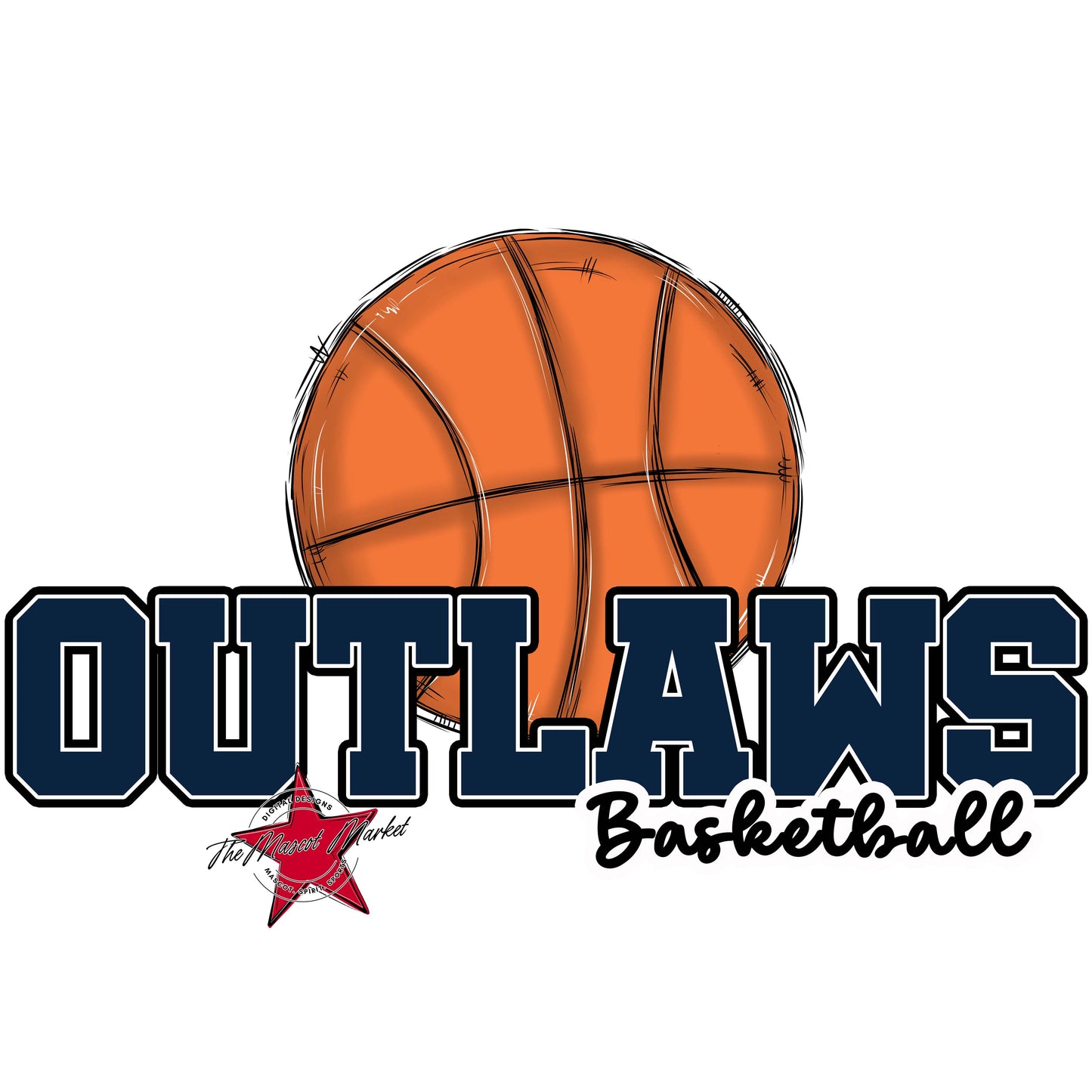 Outlaws Varsity Basketball-Navy