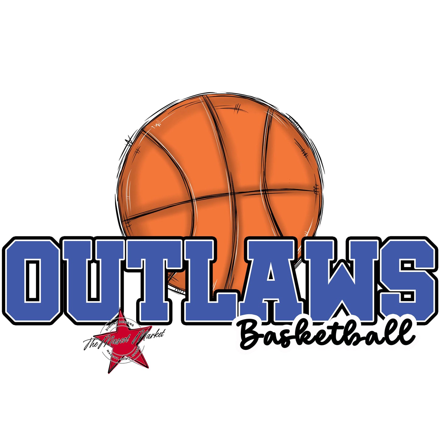 Outlaws Varsity Basketball-Off Blue