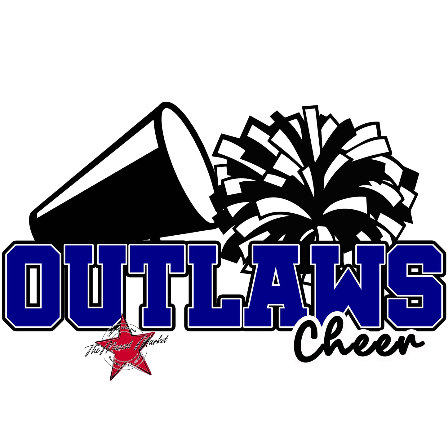 Outlaws Varsity Cheer-Blue