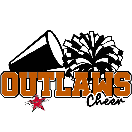 Outlaws Varsity Cheer-Burnt Orange