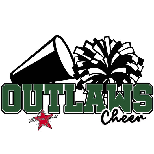 Outlaws Varsity Cheer-Green