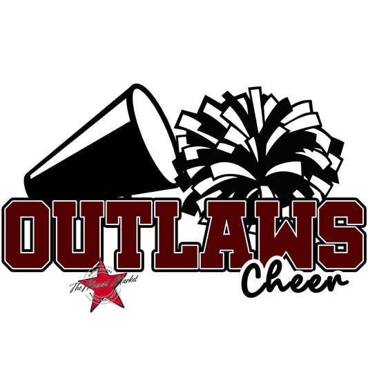 Outlaws Varsity Cheer-Maroon