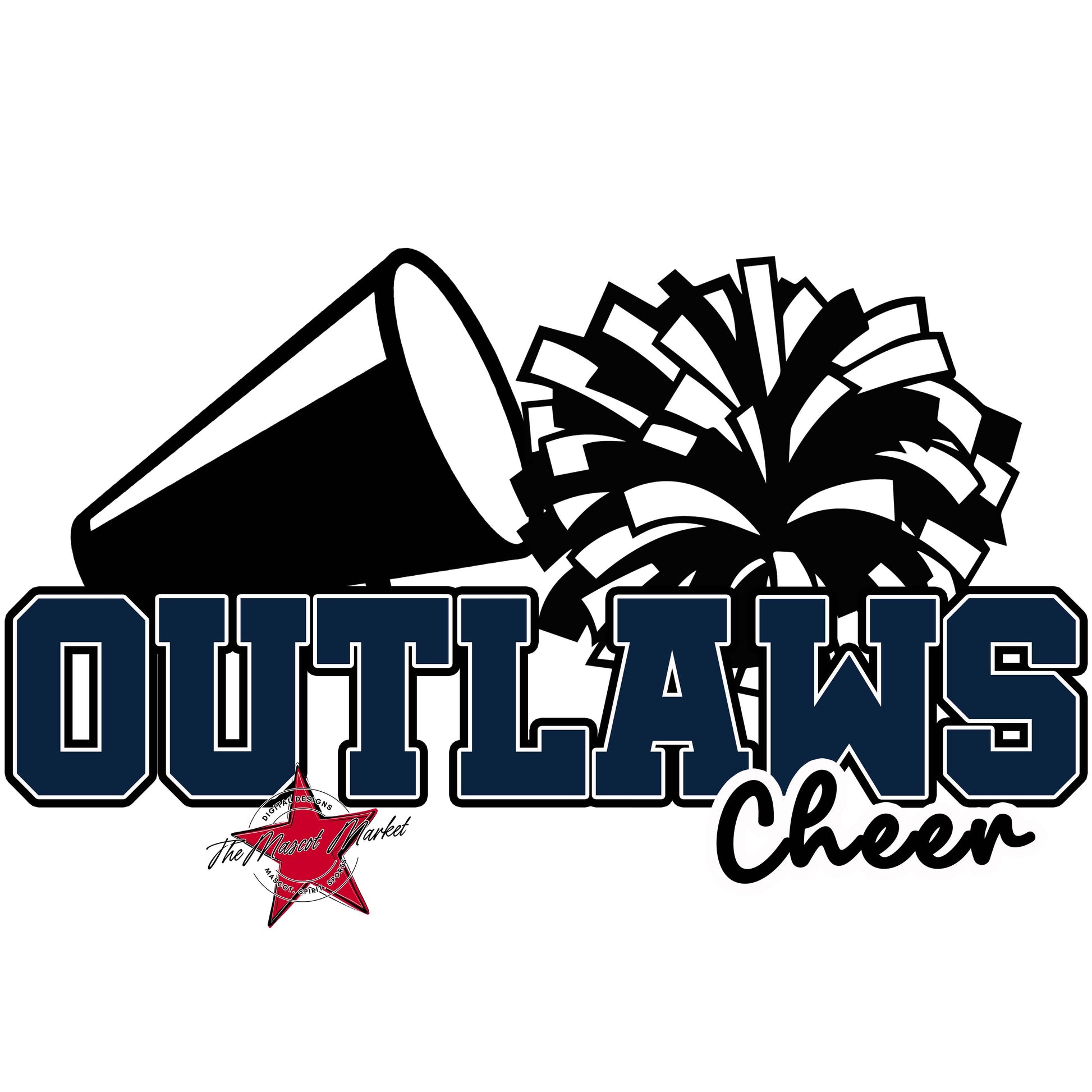 Outlaws Varsity Cheer-Navy