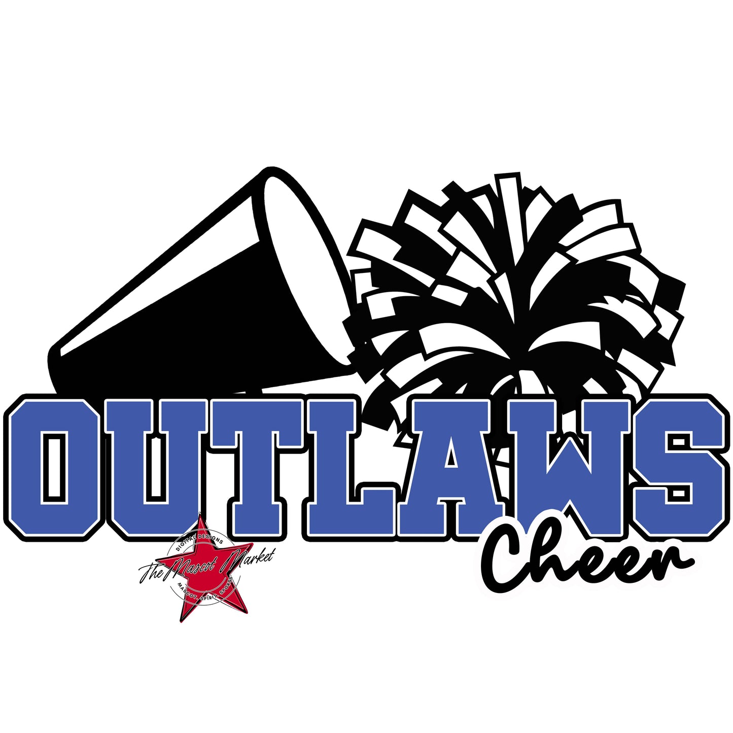 Outlaws Varsity Cheer-Off Blue