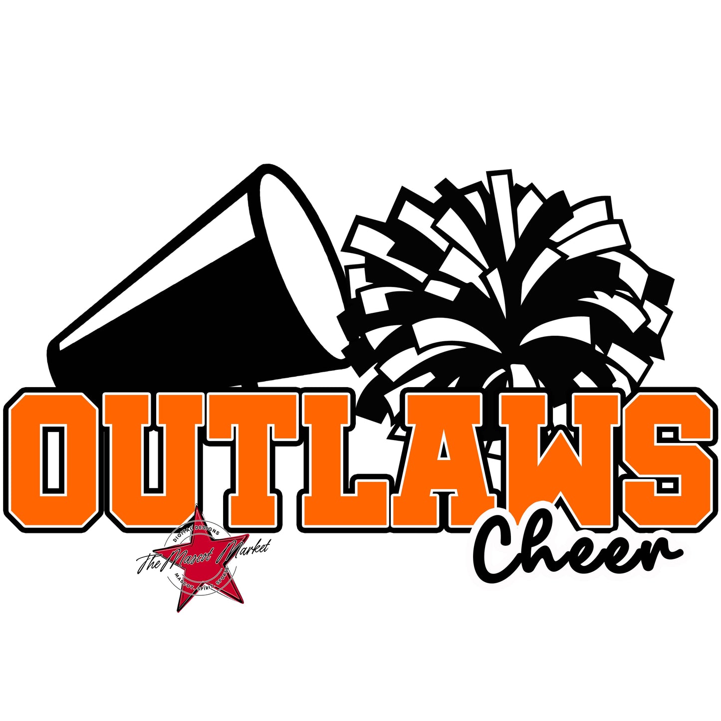 Outlaws Varsity Cheer-Orange