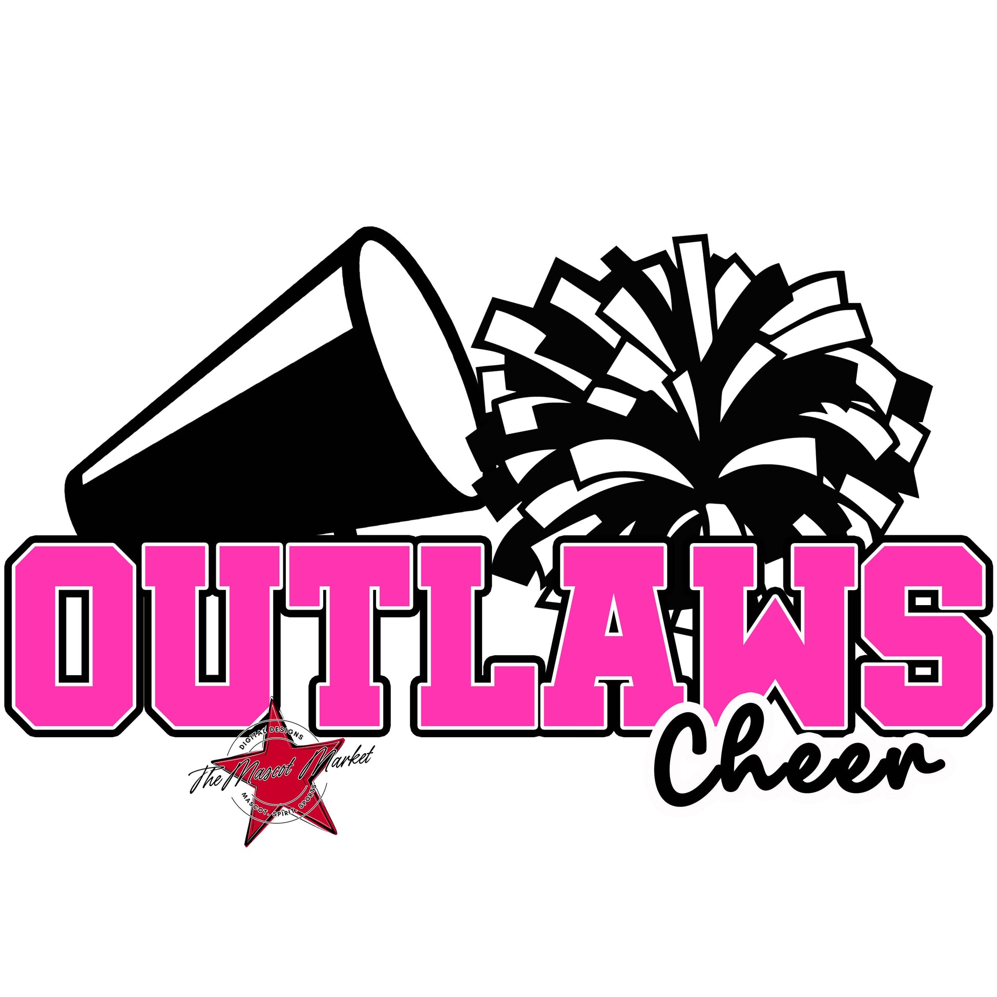 Outlaws Varsity Cheer-Pink