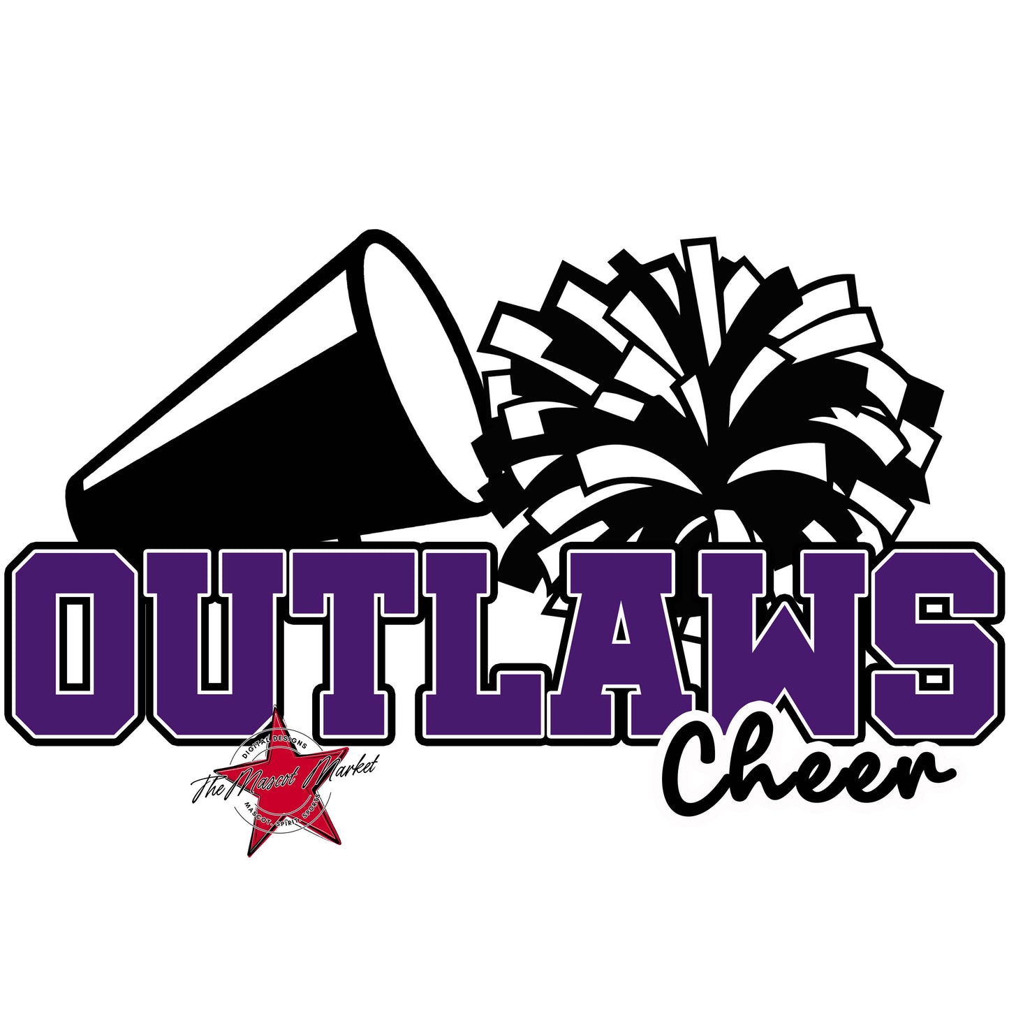 Outlaws Varsity Cheer-Purple