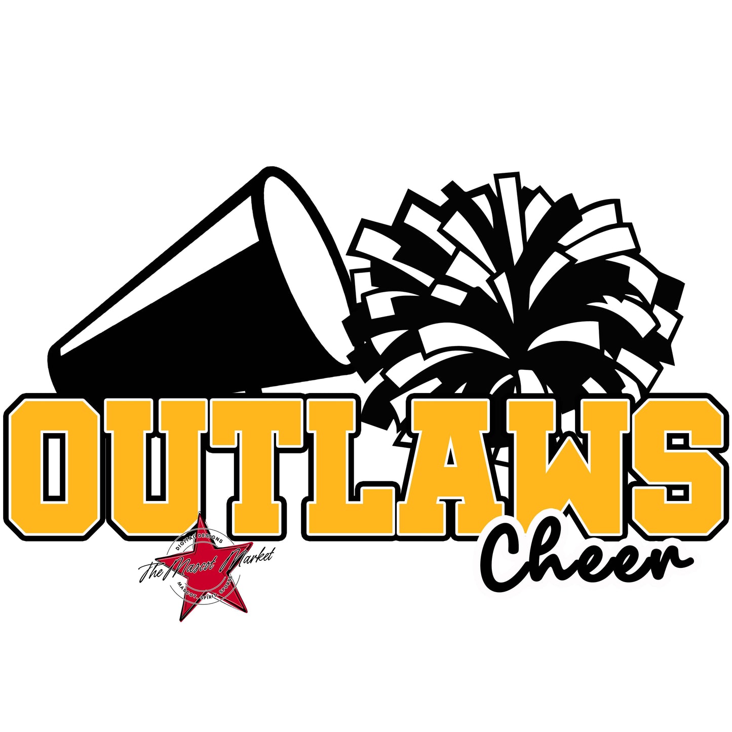 Outlaws Varsity Cheer-Yellow
