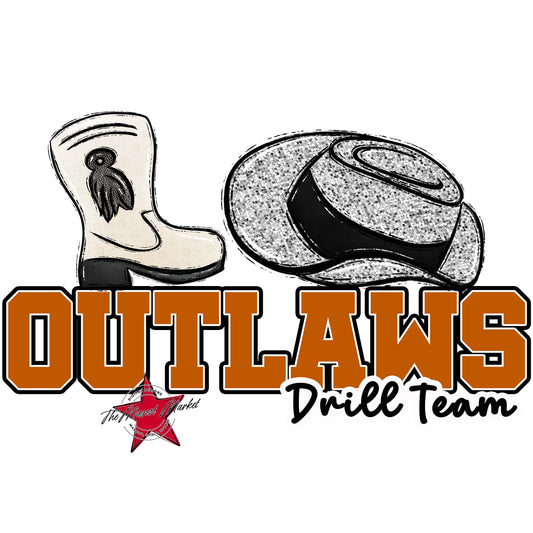 Outlaws Varsity Drillteam-Burnt Orange