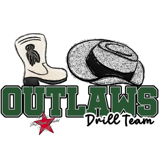 Outlaws Varsity Drillteam-Green
