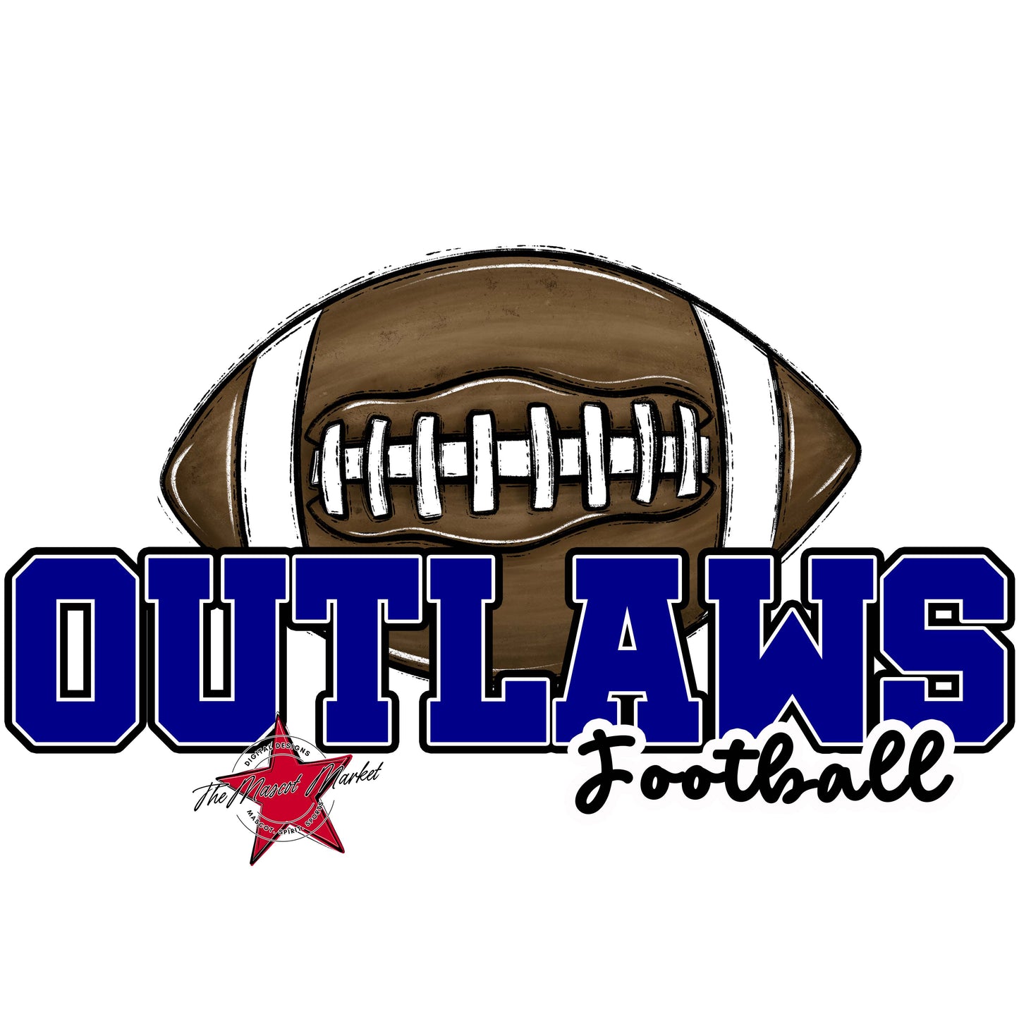 Outlaws Varsity Football-Blue