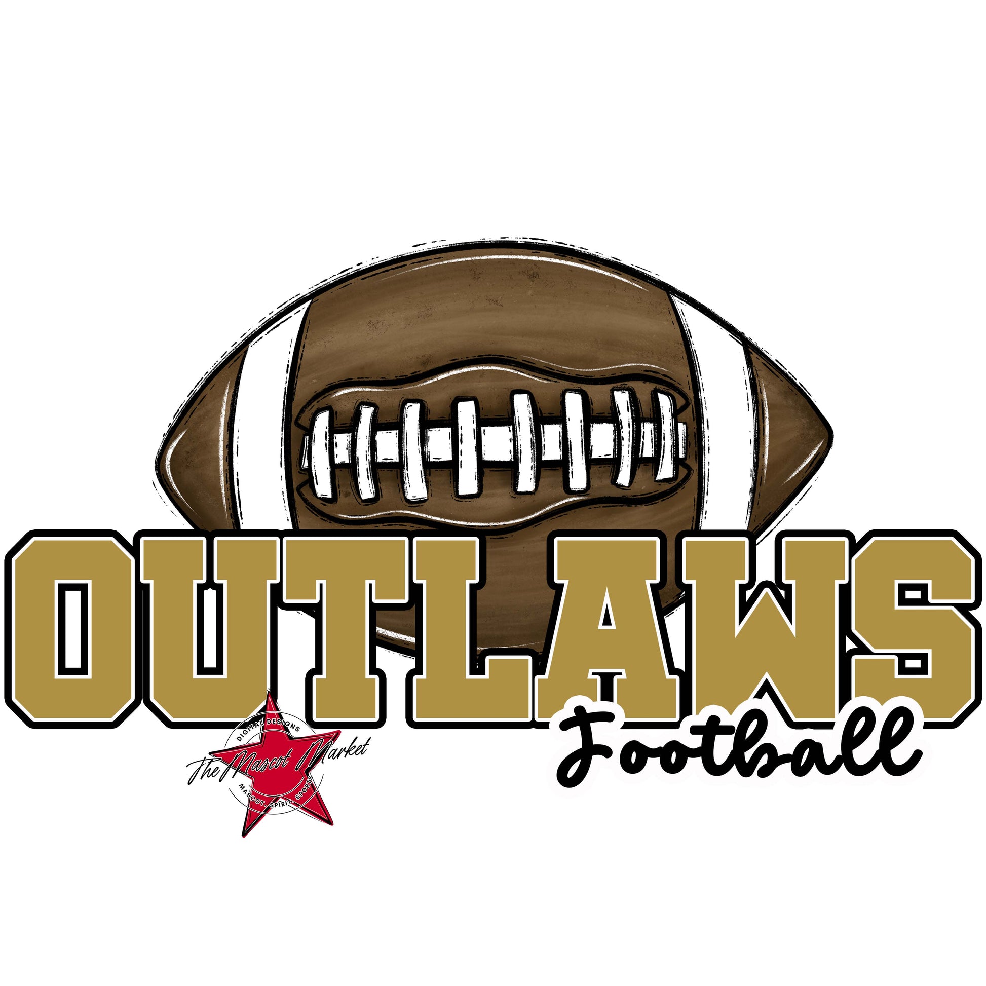Outlaws Varsity Football-Gold
