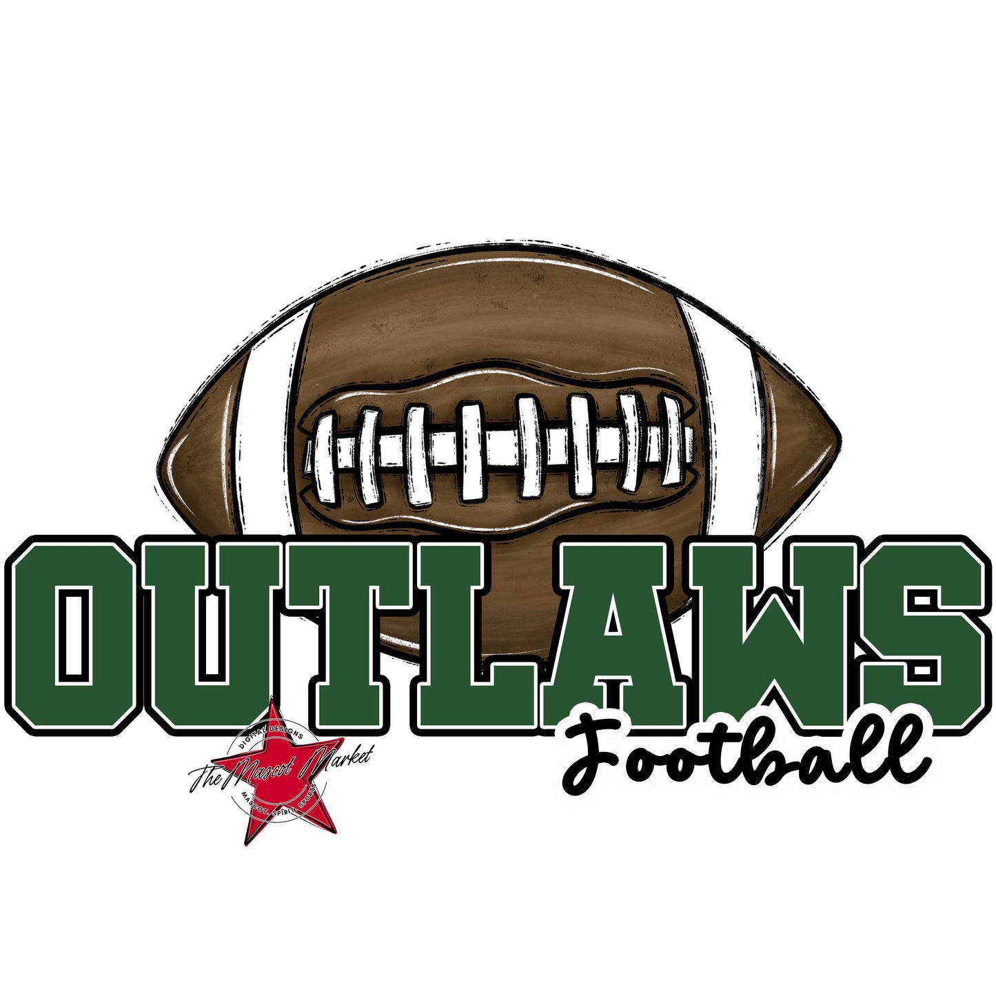 Outlaws Varsity Football-Green