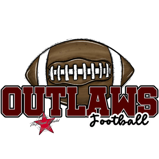 Outlaws Varsity Football-Maroon