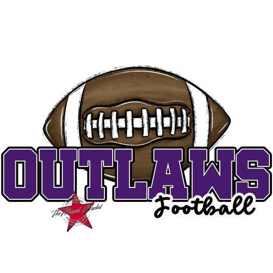 Outlaws Varsity Football-Purple