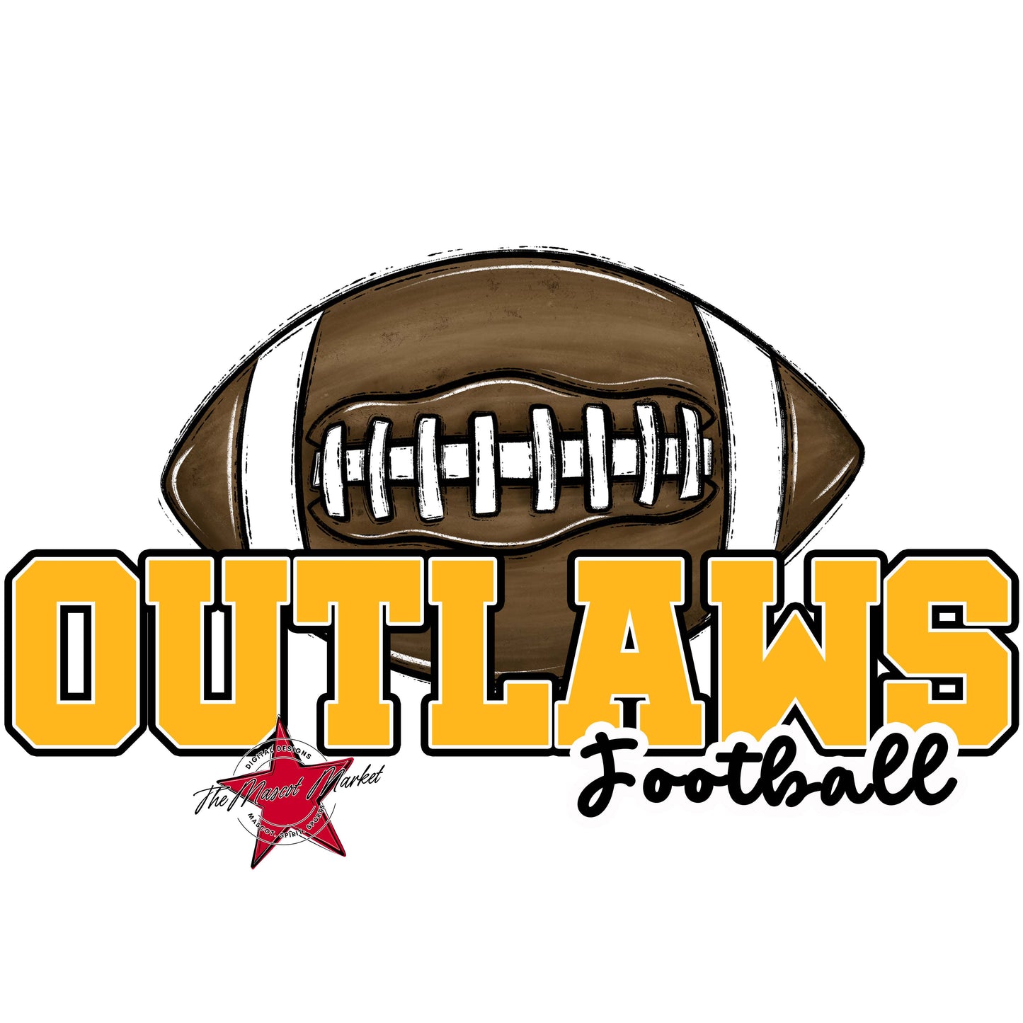Outlaws Varsity Football-Yellow