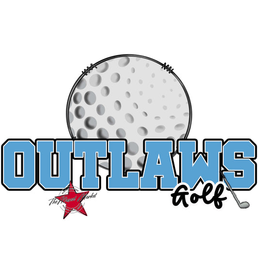 Outlaws Varsity Golf-Carolina Blue