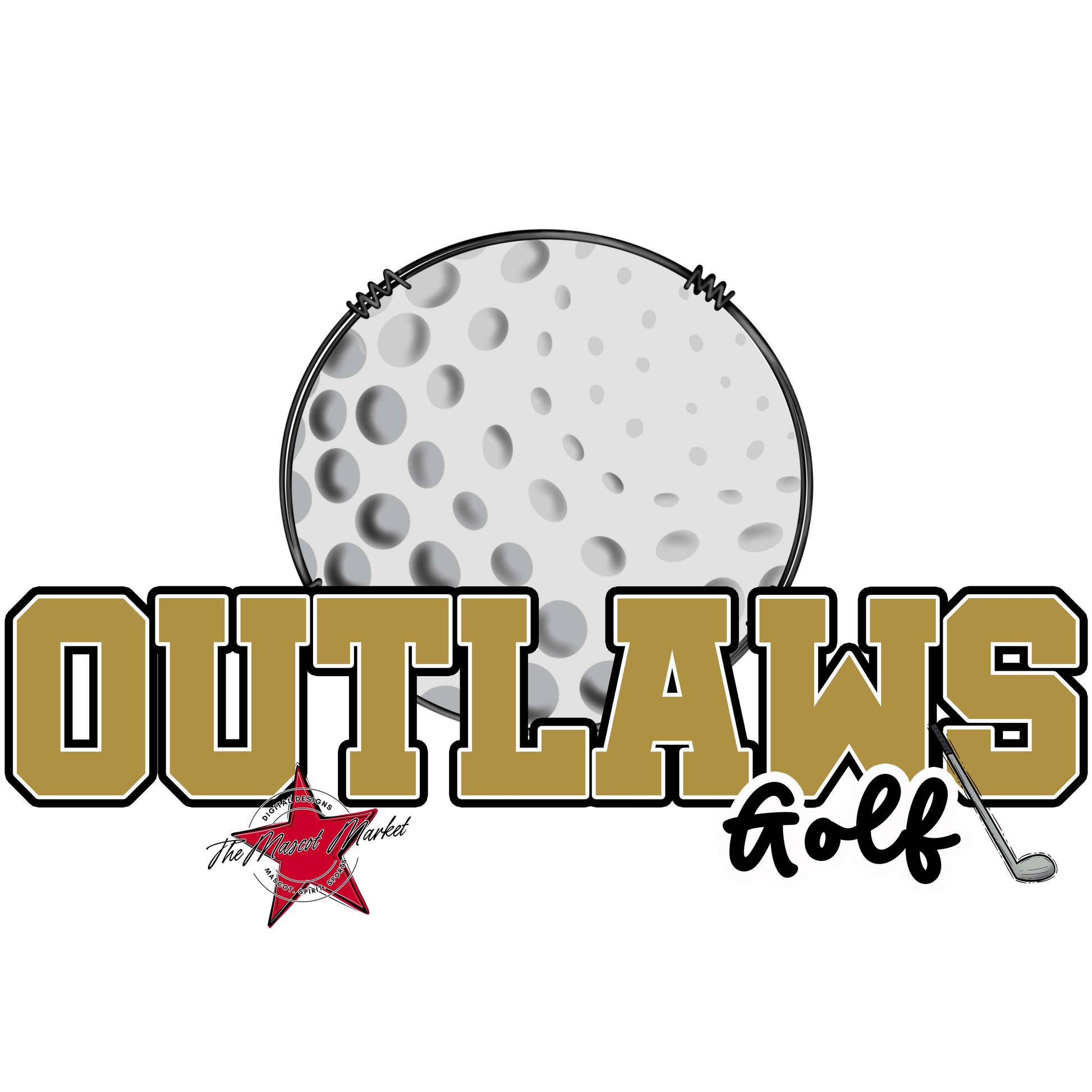 Outlaws Varsity Golf-Gold