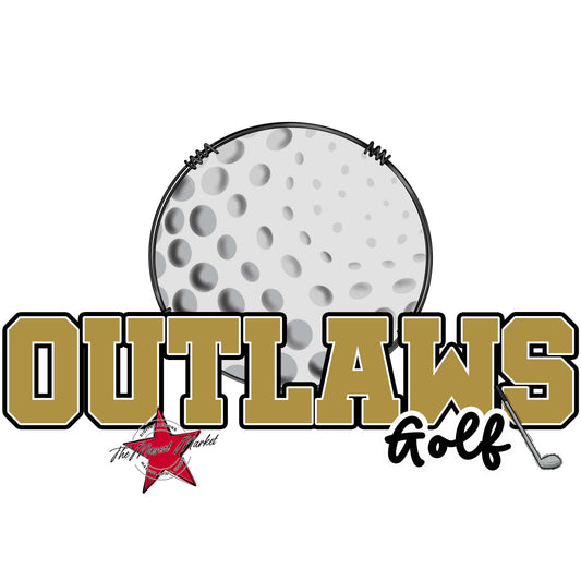 Outlaws Varsity Golf-Gold