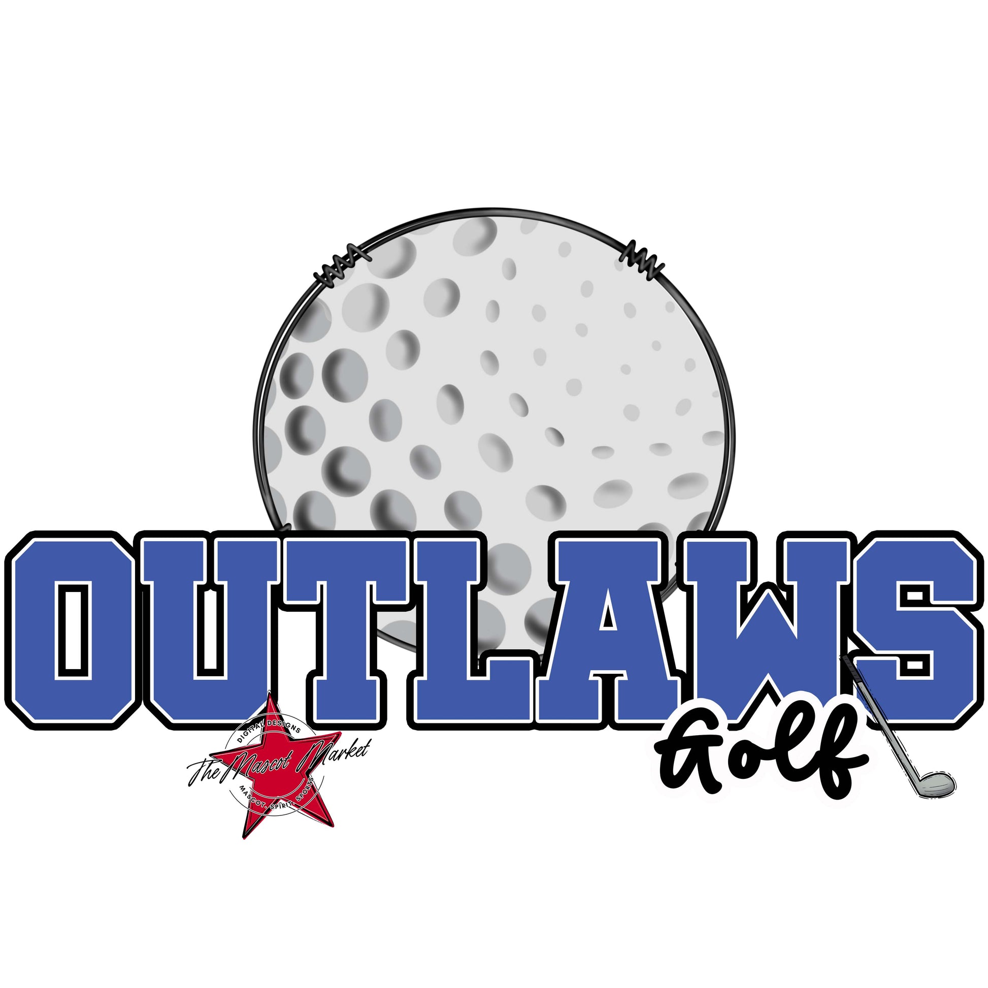 Outlaws Varsity Golf-Off Blue