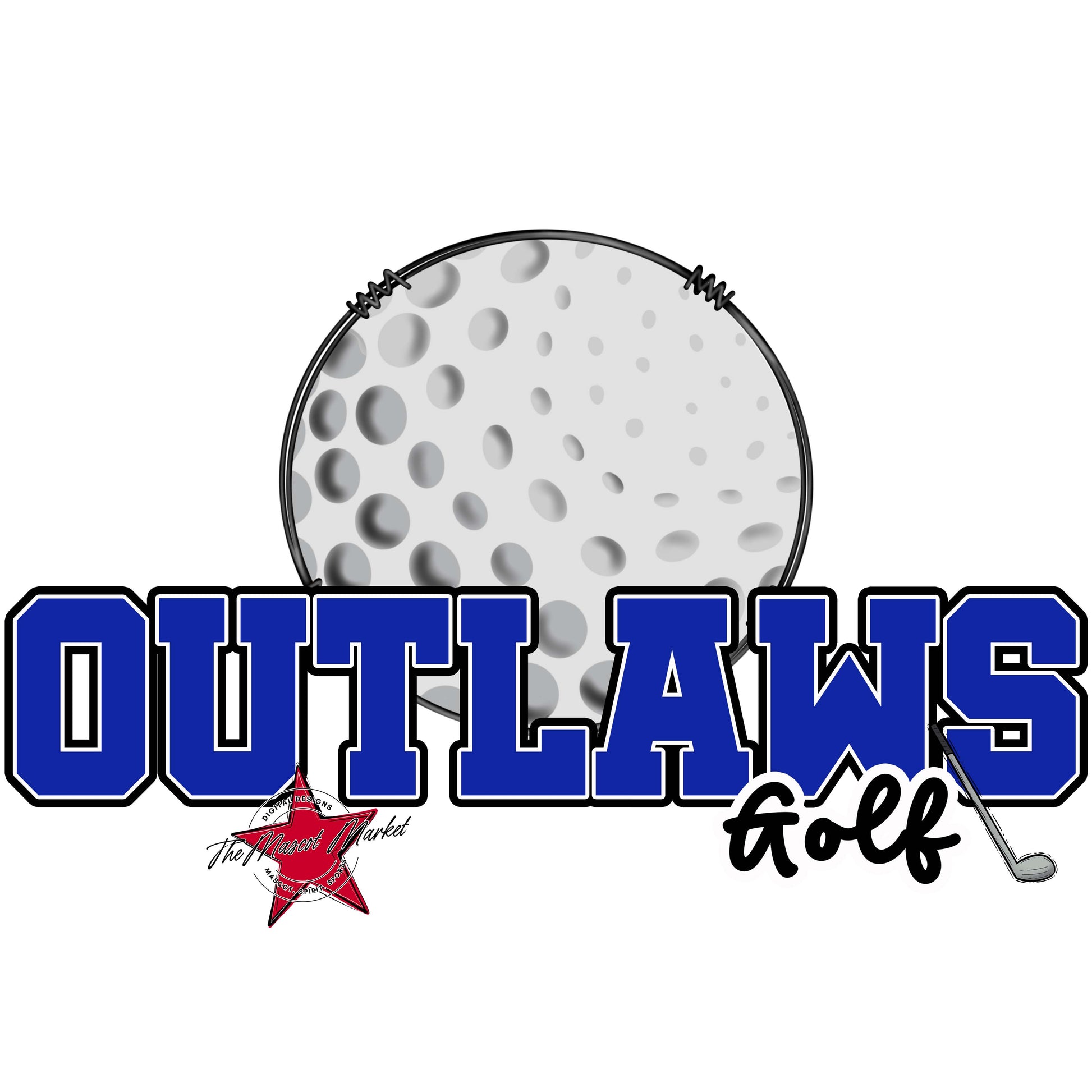 Outlaws Varsity Golf-Royal Blue