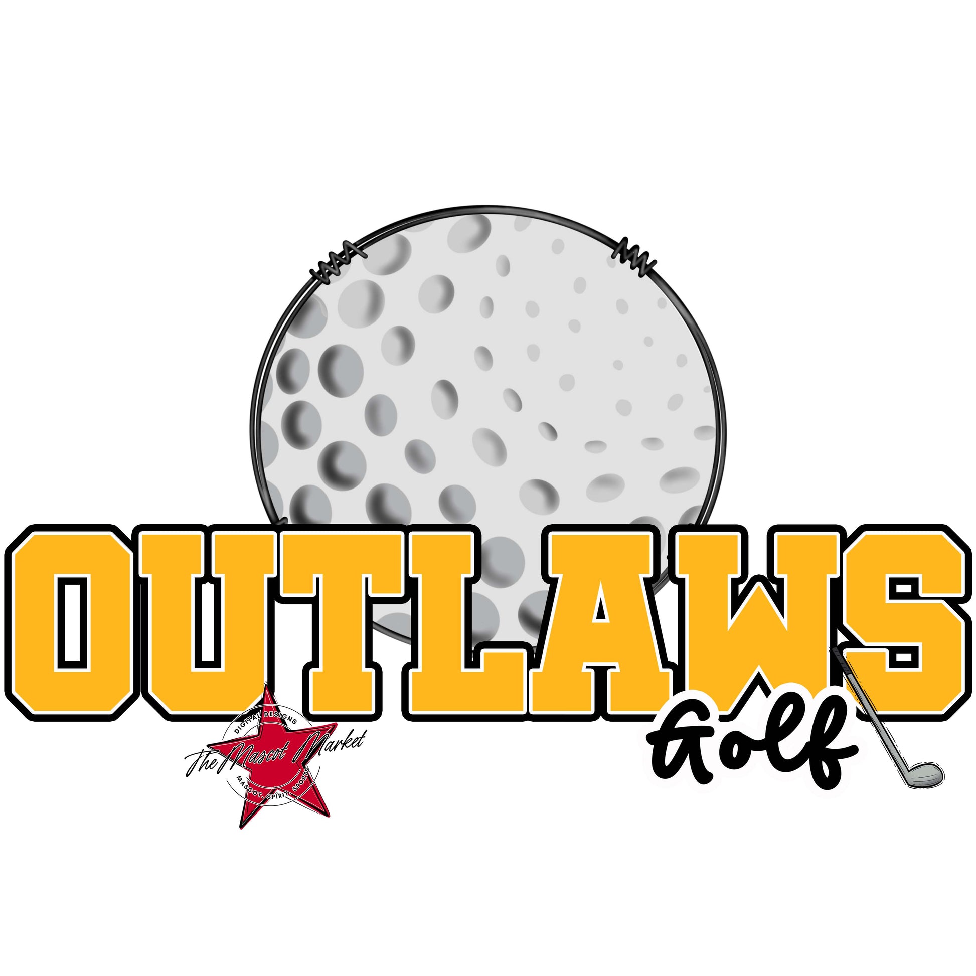 Outlaws Varsity Golf-Yellow